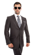 Load image into Gallery viewer, Grey 2-PC Slim Fit Performance Stretch Suits For Men
