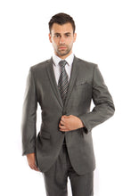 Load image into Gallery viewer, Green Slate Solid 2-PC Slim Fit Performance Stretch Suits For Men
