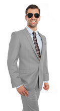 Load image into Gallery viewer, Melange Gray 2-PC Slim Fit Stretch Suits For Men
