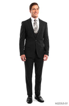 Load image into Gallery viewer, Black Solid 3-PC Ultra Slim Fit Suits For Men
