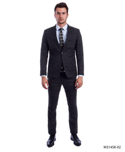 Black/Black Suit For Men Formal Suits For All Ocassions