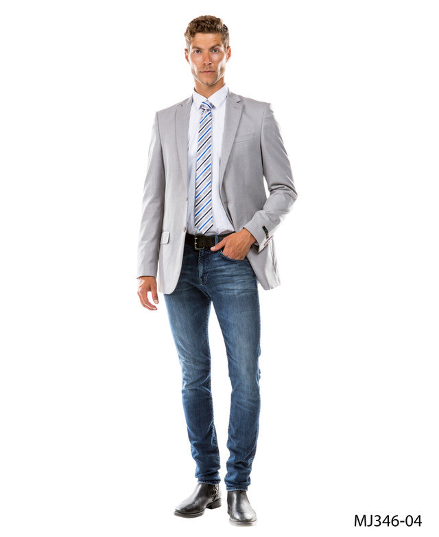 Grey Suit Jacket And Jeans Zegarie Suit Separates Light Grey Solid